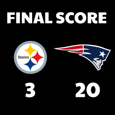Steelers–Patriots 3–20